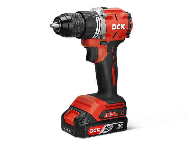 DCK COMBO TALADRO PERCUTOR INALAMBRICO 1/2" 20V + ATORNILLADOR DE IMPACTO 1/4" KDKIT26