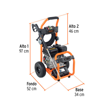 TRUPER HIDROLAVADORA A GASOLINA 2800 PSI 3728W 5HP 103983