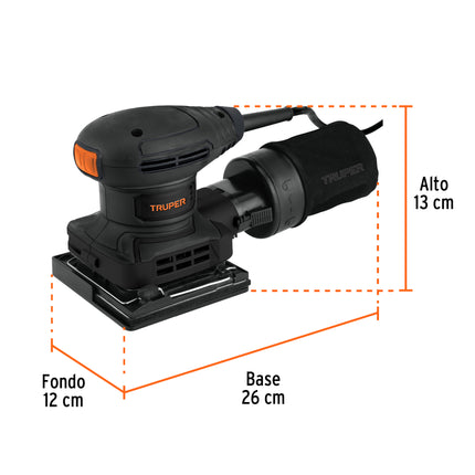 TRUPER INDUSTRIAL LIJADORA ORBITAL 1/4 HOJA 300W 103325