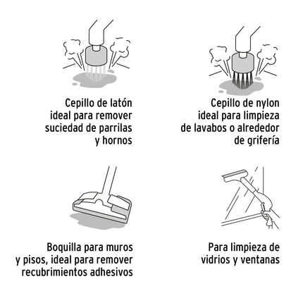 TRUPER LIMPIADOR A VAPOR 1800W TANQUE DE 1L LV-1800 103206