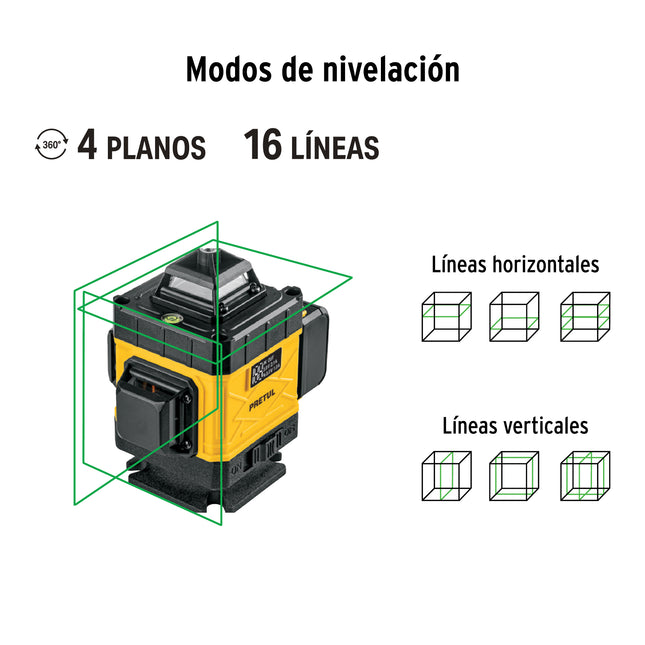 PRETUL NIVEL LASER 25M 16 LINEAS NL-16P 29924