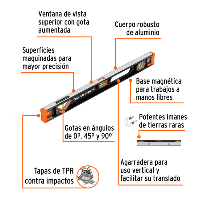 TRUPER expert NIVEL MAGNETICO 24" 14626