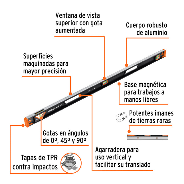 TRUPER expert NIVEL MAGNETICO 48" 14629