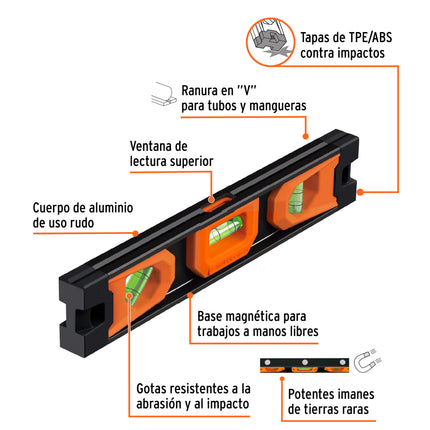TRUPER expert NIVEL MAGNETICO 10" 17054