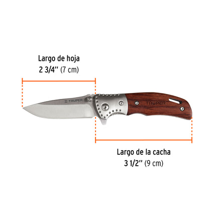 TRUPER NAVAJA ABATIBLE 3 1/2" 2 3/4"  13889