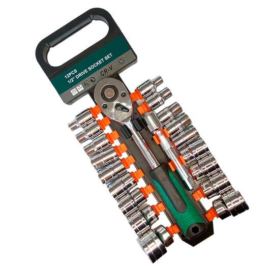 I.O JUEGO DE COPAS Y RACHET 1/2" - 20 PCS - P004
