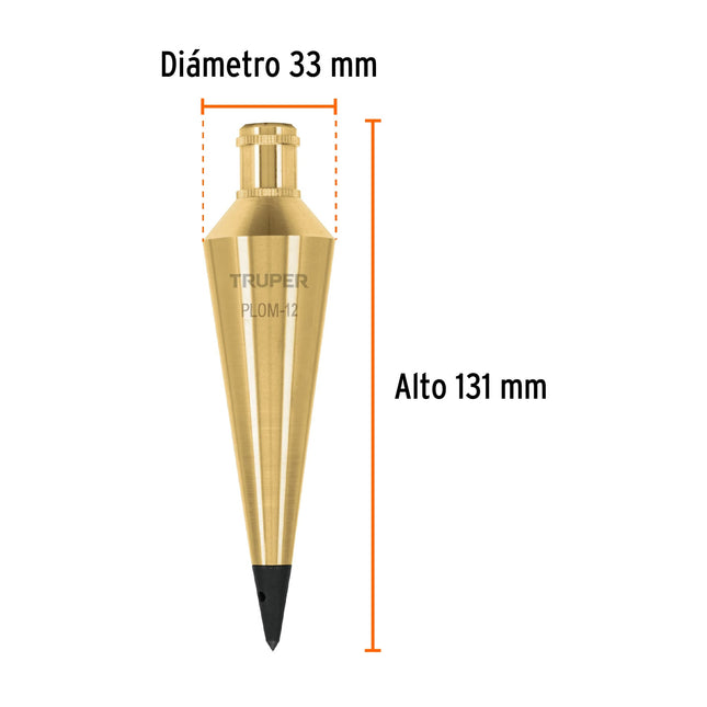 TRUPER PLOMADA LATON 340G 17071 PLOM-12