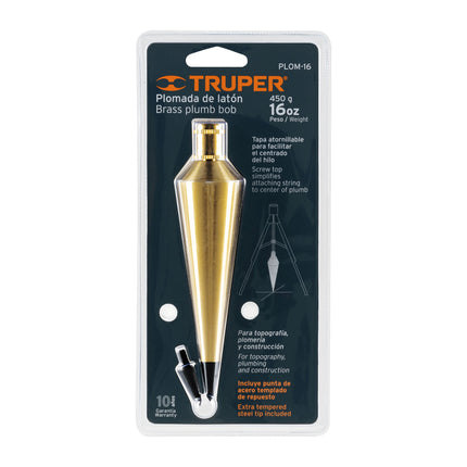 TRUPER PLOMADA DE LATON 450G 16OZ 17072 PLOM-12