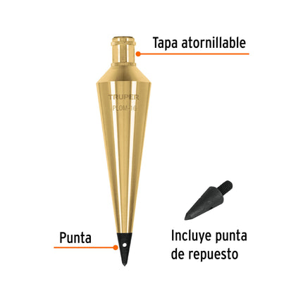 TRUPER PLOMADA DE LATON 450G 16OZ 17072 PLOM-12