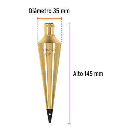 TRUPER PLOMADA DE LATON 450G 16OZ 17072 PLOM-12