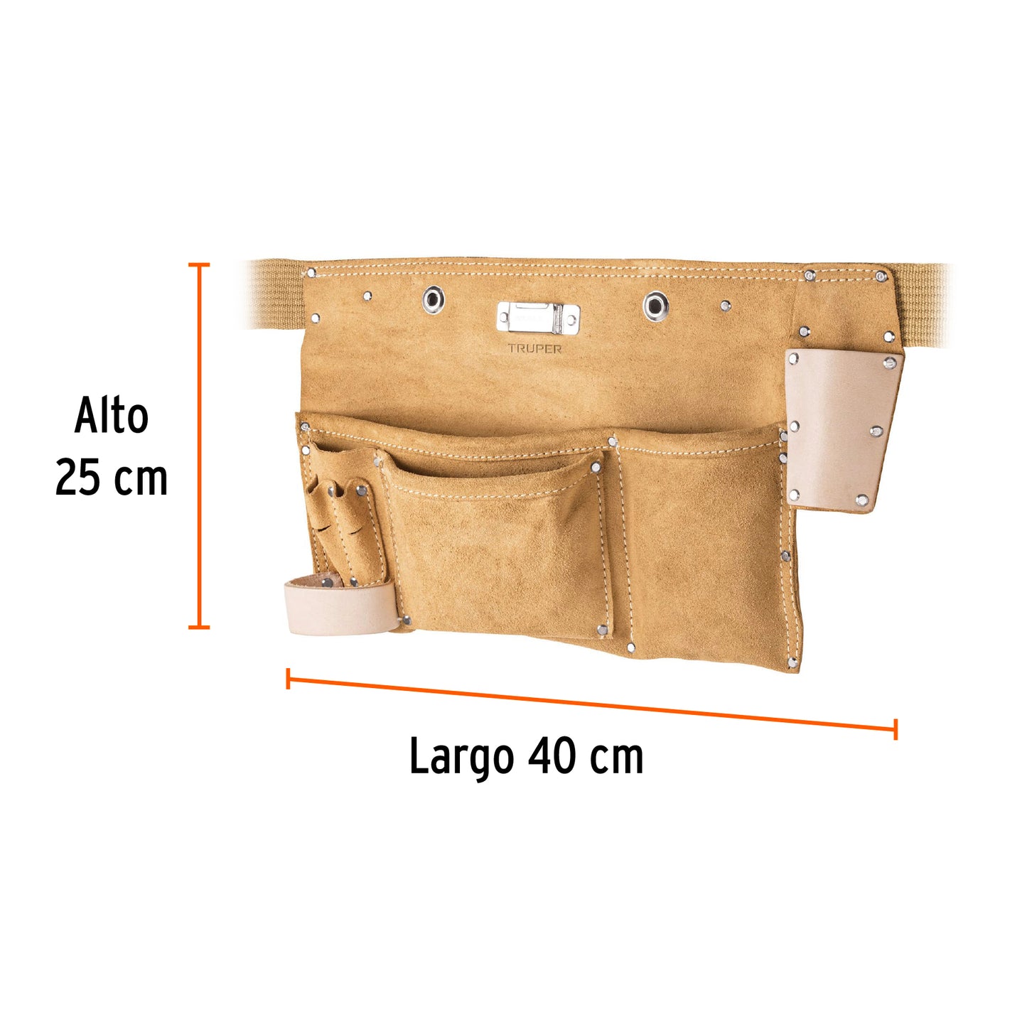 TRUPER PORTA HERRAMIENTAS CON CINTURON 9 COMPARTIMIENTOS 11534