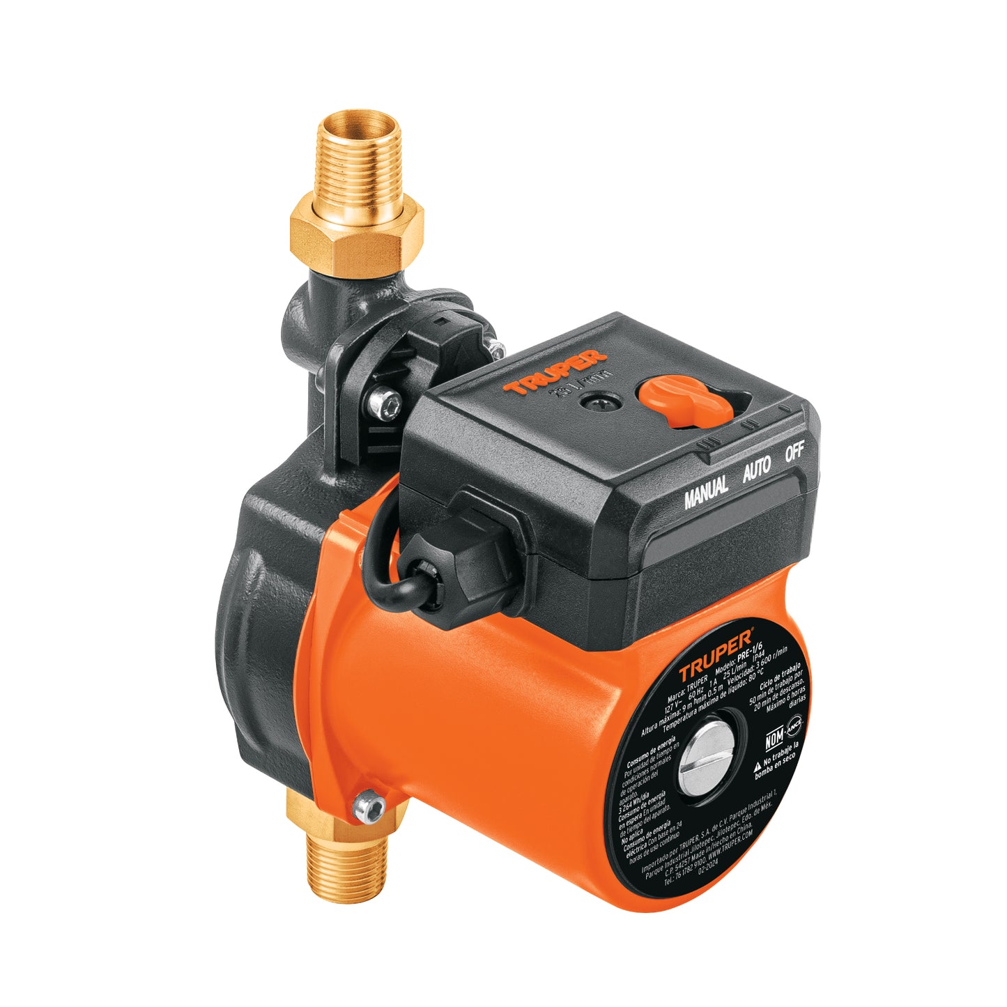 TRUPER BOMBA PRESURIZADORA 1/6 HP 125W 14635