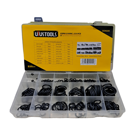 UYUSTOOLS GOMA O-RING 225PCS GOS225