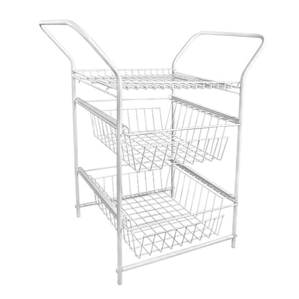 ORGANIZADOR CANASTA TOALLERO BLANCO 6323