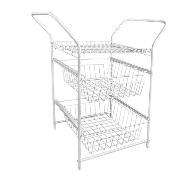 ORGANIZADOR CANASTA TOALLERO BLANCO 6323