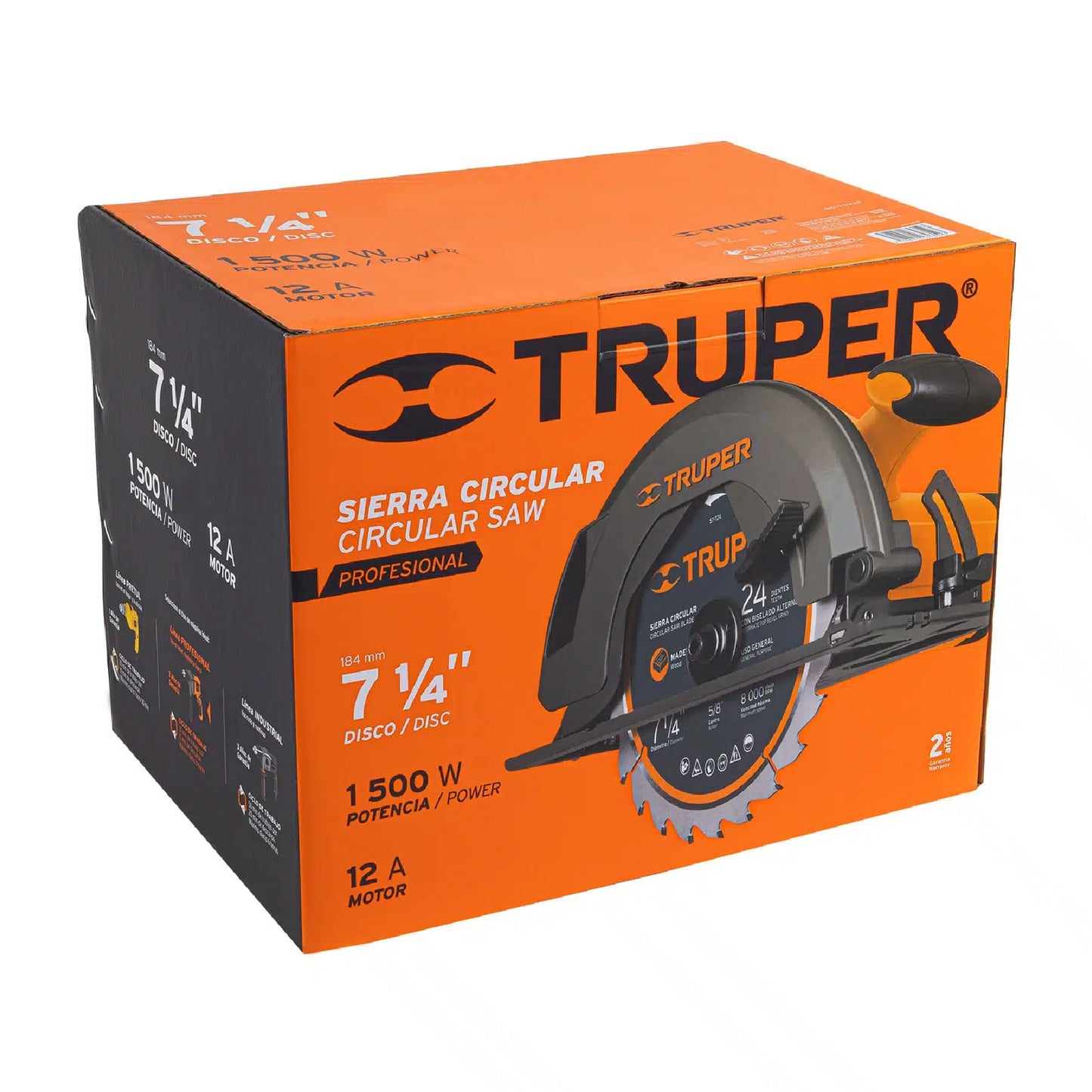 TRUPER SIERRA CIRCULAR PROFESIONAL 7-1/4" 1500W SICI-7-1/4A3 T11004