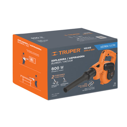 TRUPER SOPLADORA ASPIRADORA 800W 102415