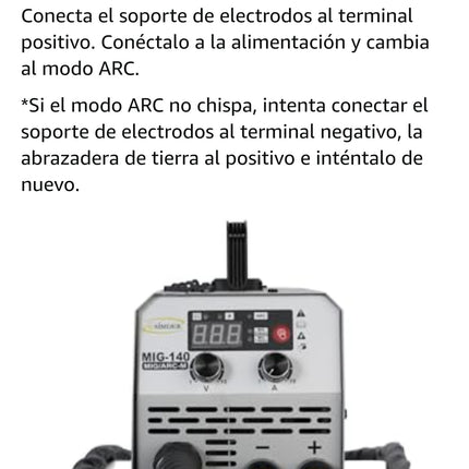 SSIMDER Soldador MIG 140A 2 en 1 Soldador de núcleo de fundente/varilla Soldador de voltaje dual de 110 V/220 V