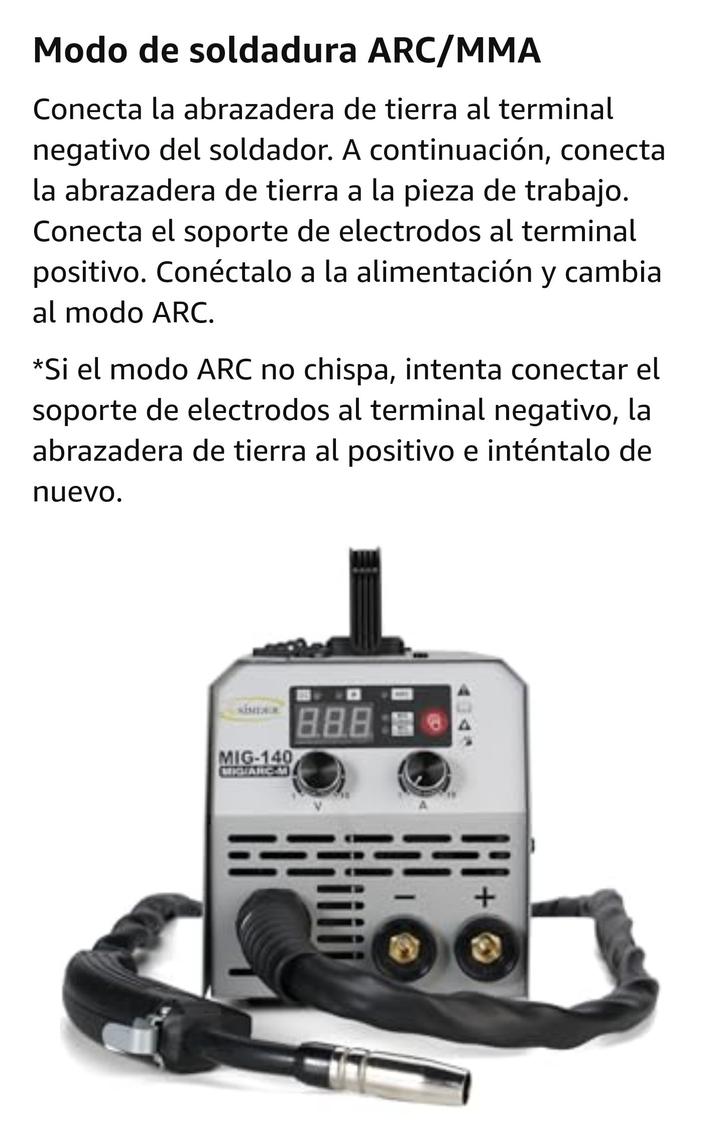 SSIMDER Soldador MIG 140A 2 en 1 Soldador de núcleo de fundente/varilla Soldador de voltaje dual de 110 V/220 V