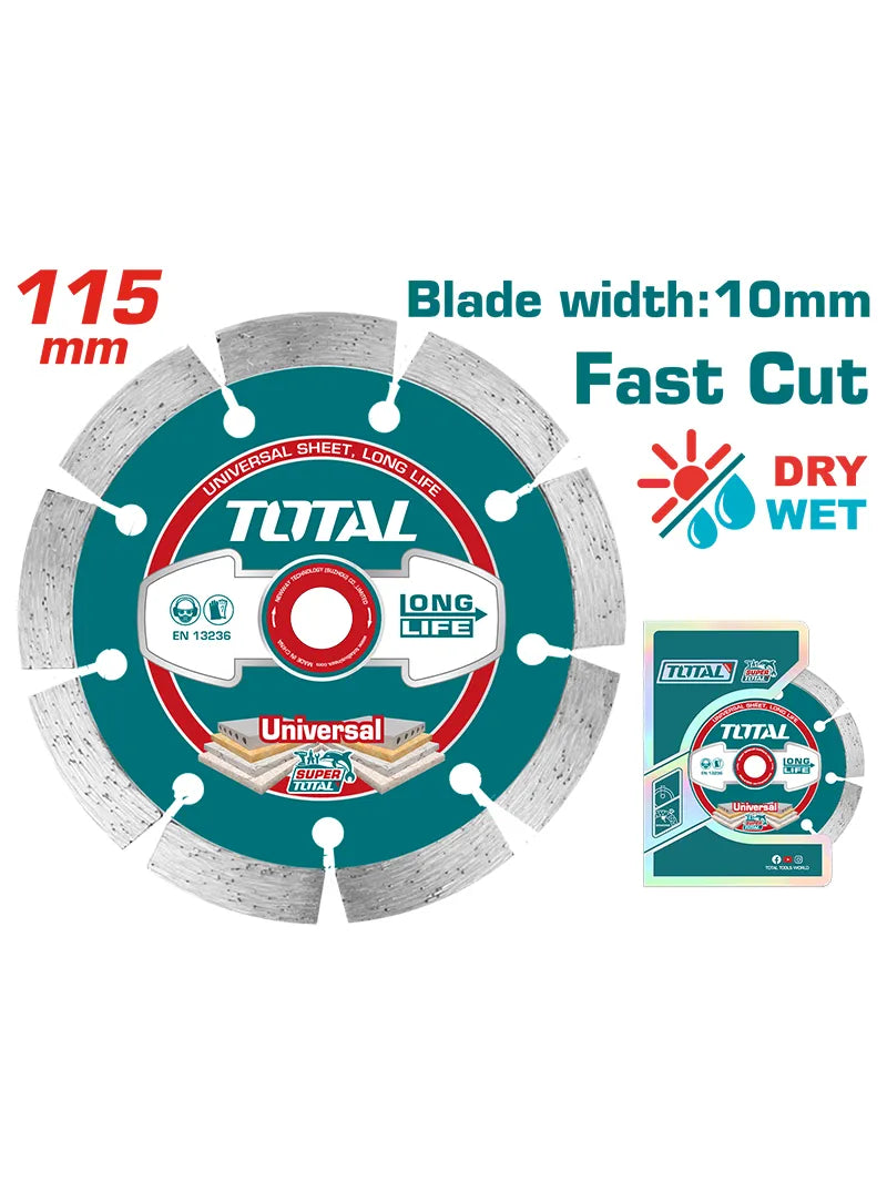 TOTAL DISCO DIAMANTADO SEGMENTADO 4-1/2" TAC2111153