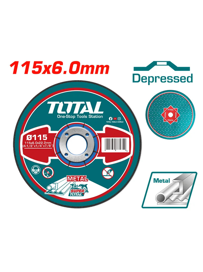 TOTAL DISCO DESBASTE 4-1/2" PARA PULIR TAC2231151