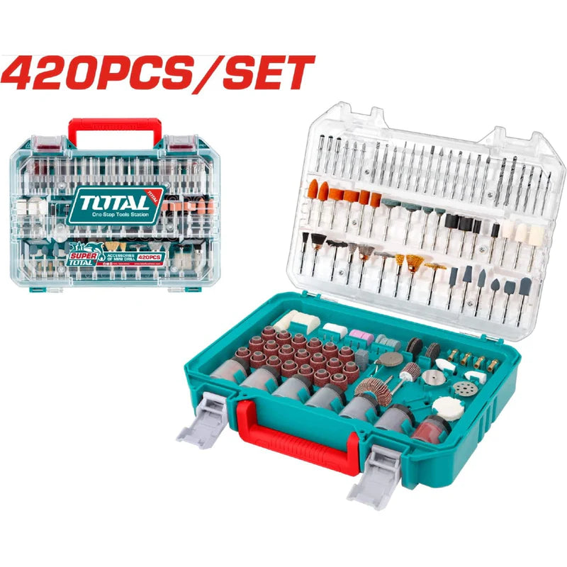 TOTAL JUEGO ACCESORIOS DE MOTOTOOL 420 PCS TAKMG4208