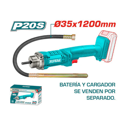TOTAL VIBRADOR DE HORMIGON INALAMBRICO TCVLI202301