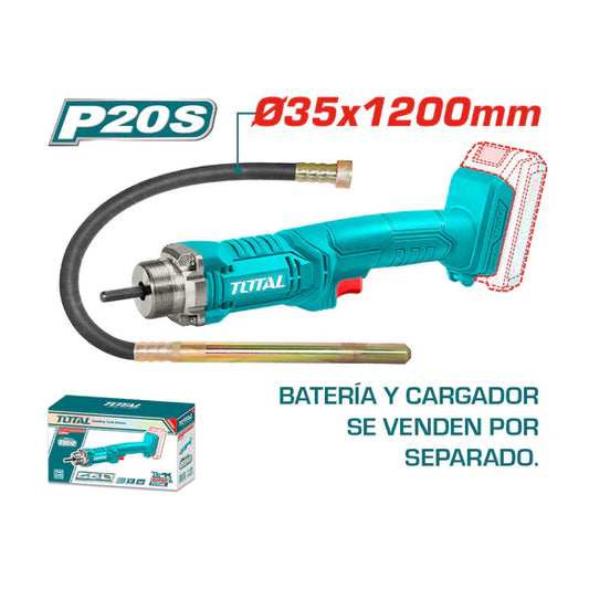 TOTAL VIBRADOR DE HORMIGON INALAMBRICO TCVLI202301
