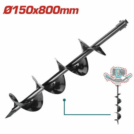 TOTAL BROCA BARRENO PARA AHOYADOR 150MMX80CM SUPER TEA55221-2