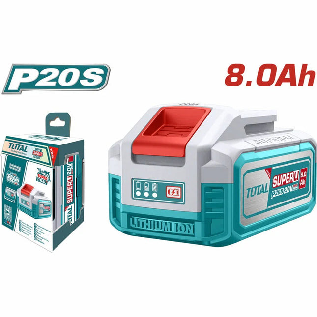 TOTAL BATRIA 20V 8.0AH INDUSTRIAL DE ION DE LITIO TFBLI2108