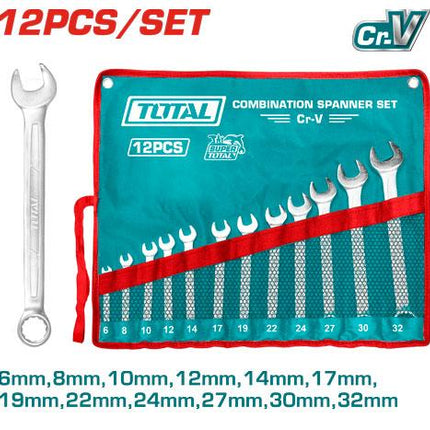 TOTAL JUEGO DE LLAVES 12 PIEZAS 6-32MM THT1022122