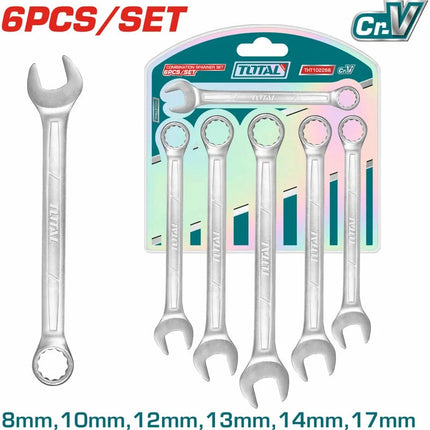TOTAL JUEGO DE LLAVES MIXTAS (8-17MM) X 6PZS THT102266