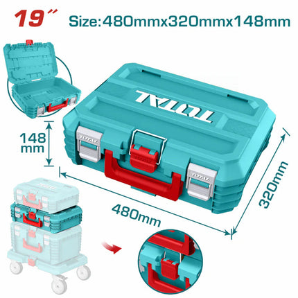 TOTAL CAJA DE HERRAMIENTAS APILABLE 19" TPBXS102