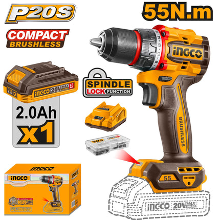 INGCO TALADRO INALAMBRICO 20V 55 N.M UCDLI205582