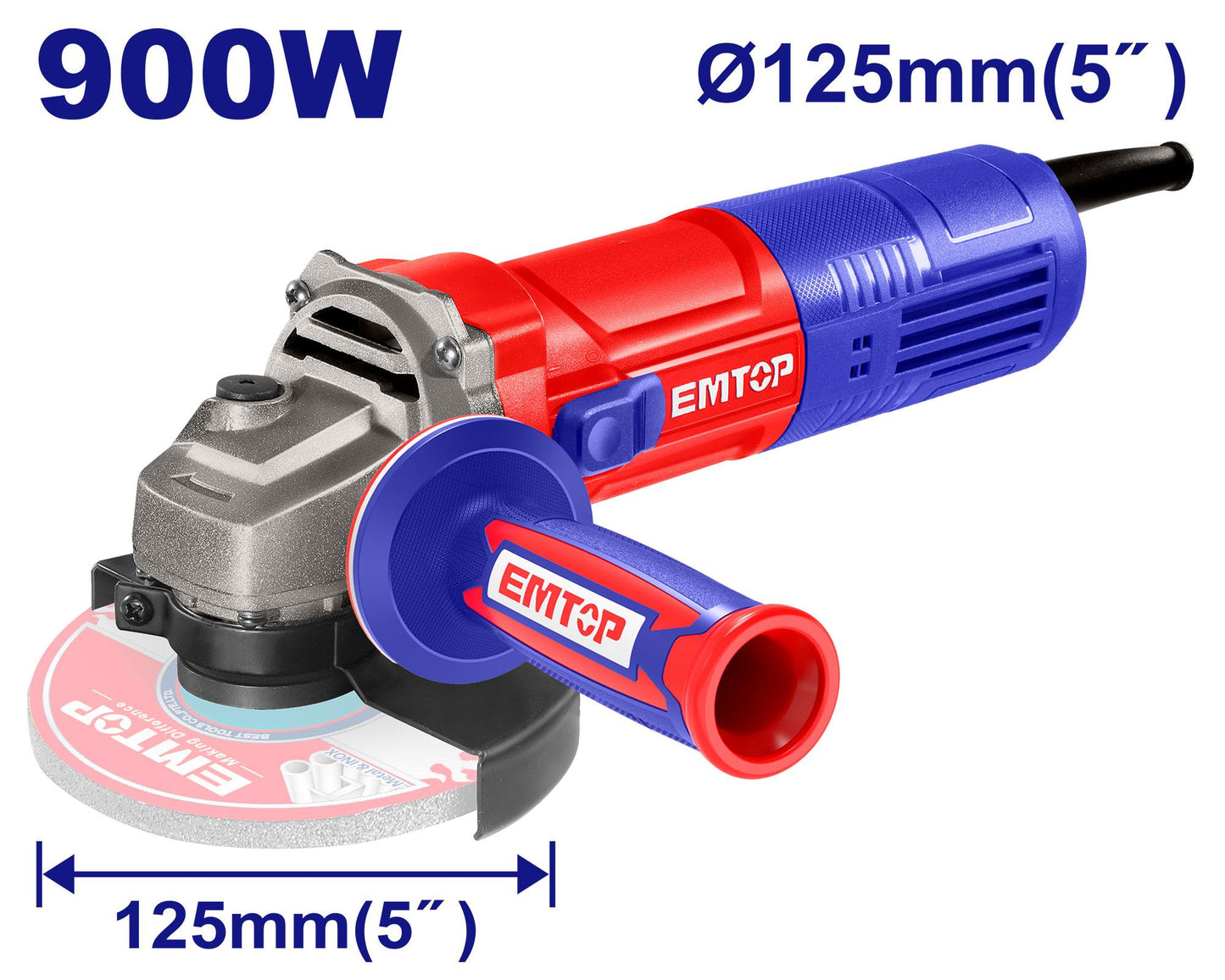 EMTOP PULIDORA ANGULAR 4-1/2" 900W ULAGRS09051