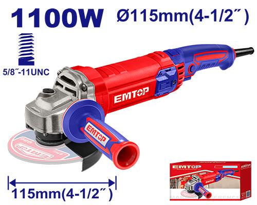 EMTOP PULIDORA ANGULAR DE 4 1/2" 1100W - ULAGR11083