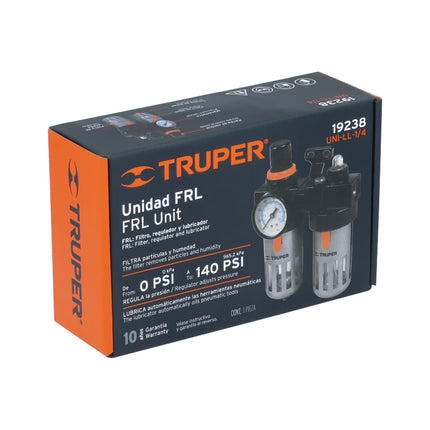 TRUPER UNIDAD FRL FILTRO, REGULADOR Y LUBRICADOR 19238