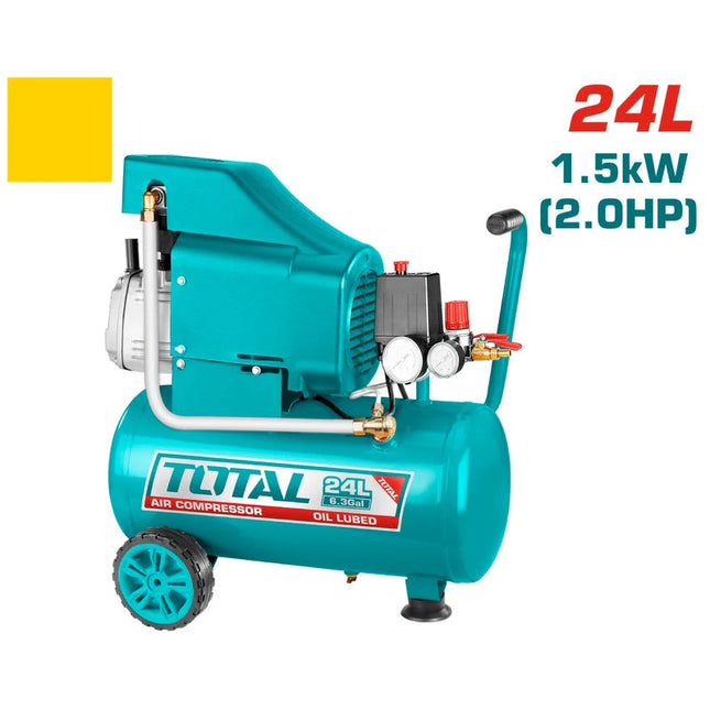 TOTAL COMPRESOR DE AIRE HORIZONTAL 24L 2.0HP UTC220246