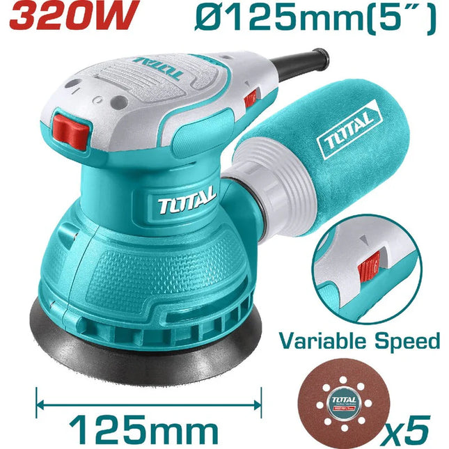 TOTAL LIJADORA ROTO ORBITAL 320W VELOCIDAD VARIABLE UTF2131256