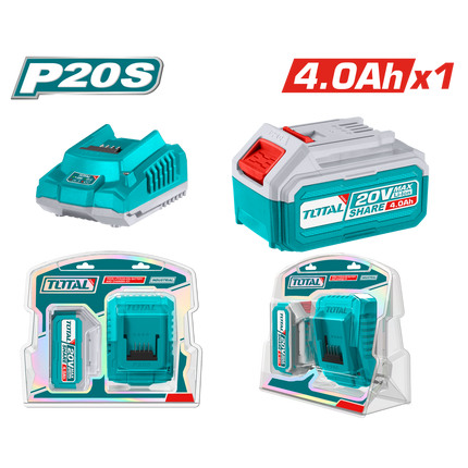 TOTAL KIT DE BATERIA Y CARGADOR P20S - UTFBCPK1424