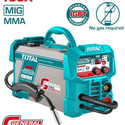 TOTAL SOLDADOR INVERSOR MIG 130 AMP 110-220V UTFC13018