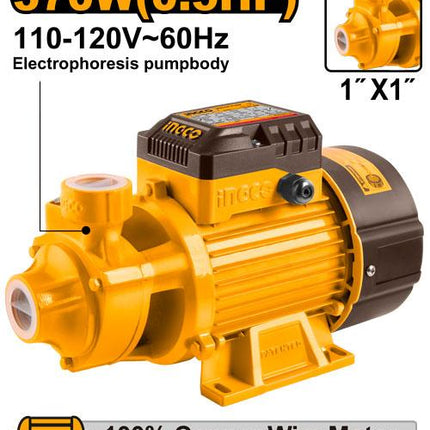 INGCO BOMBA PERIFERICA 0.5 HP 110V UVPM37018C