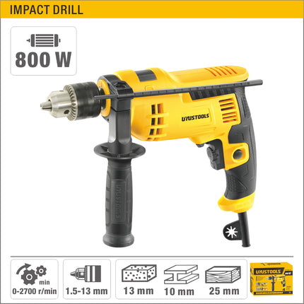 UYUSTOOLS TALADRO IMPACTO13MM 720W UY-TLA02-13