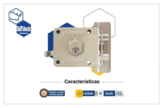 IDEACE DURALOCK CERRADURA GATO 787 TITAN DERECHA