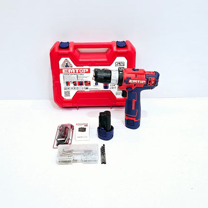 EMTOP TALADRO PERCUTOR 3/8" 12V - ECIDL12620