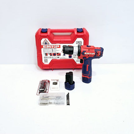 EMTOP TALADRO PERCUTOR 3/8" 12V - ECIDL12620