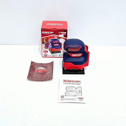 EMTOP LIJADORA DE LAMINAS ORBITAL INHALABRICA 20V - ELSHS2014