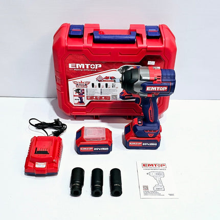 EMTOP LLAVE DE IMPACTO INHALAMBRICA 850 N.M 20V - ULCIWL2085