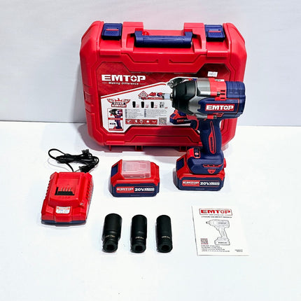 EMTOP LLAVE DE IMPACTO INHALAMBRICA 850 N.M 20V - ULCIWL2085