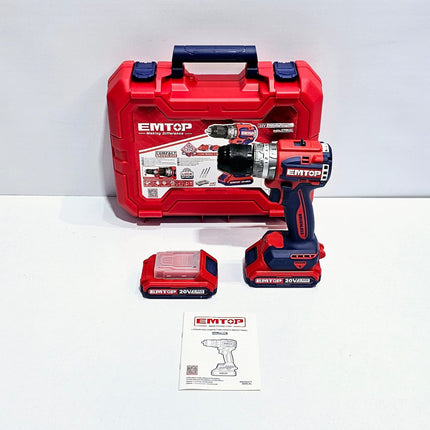 EMTOP TALADRO PERCUTOR INALAMBRICO BRUSHLESS 1/2" ULCIDL20602